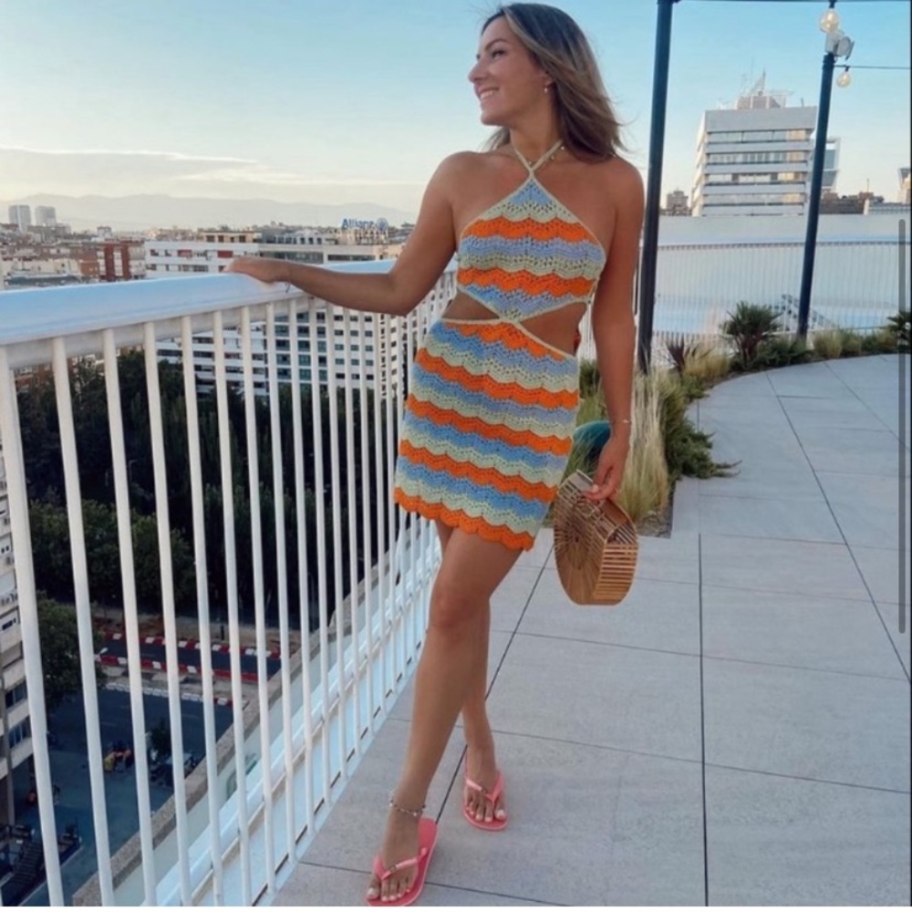Zara cut out crochet dress - Picture 3 of 7